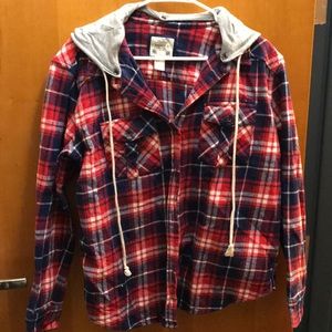 Flannel with Hoodie